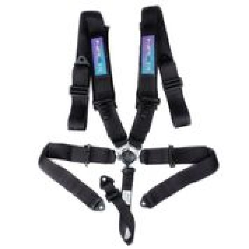 NRG SBH-B6PCBK 5PT 3in. Seat Belt Harness / Cam Lock - Black