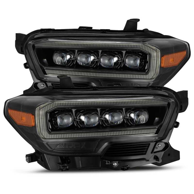 AlphaRex 880705 fits Toyota 16-20 Tacoma NOVA LED Projector Headlight Plank Style Alpha Black w/Activation Light