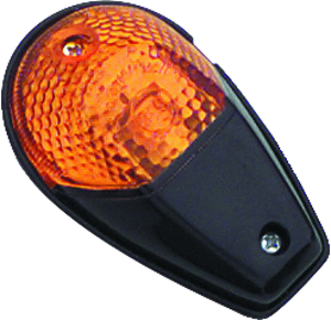 BikeMaster 268018 BikeMaster Universal Flush Mount Marker Light - Black/Amber