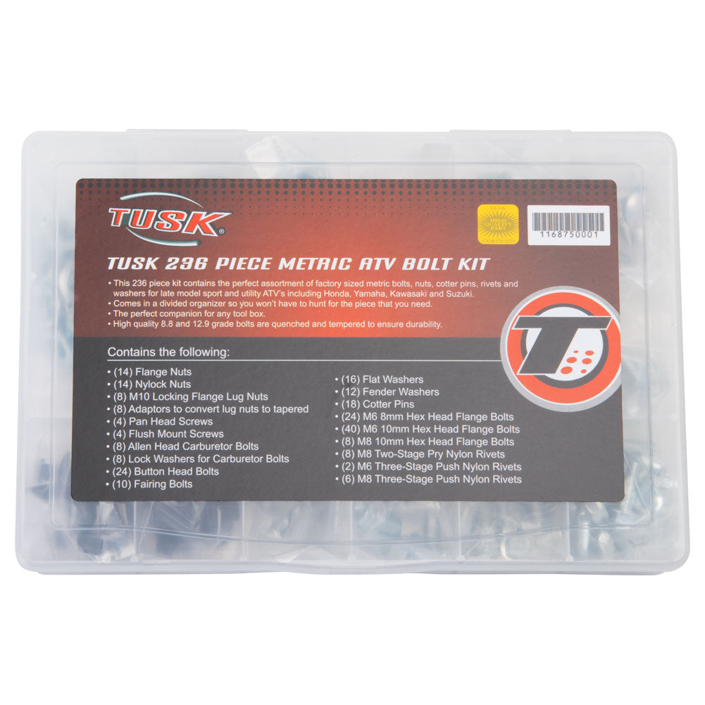 Tusk 1168750001 236-Piece Metric ATV Bolt Kit