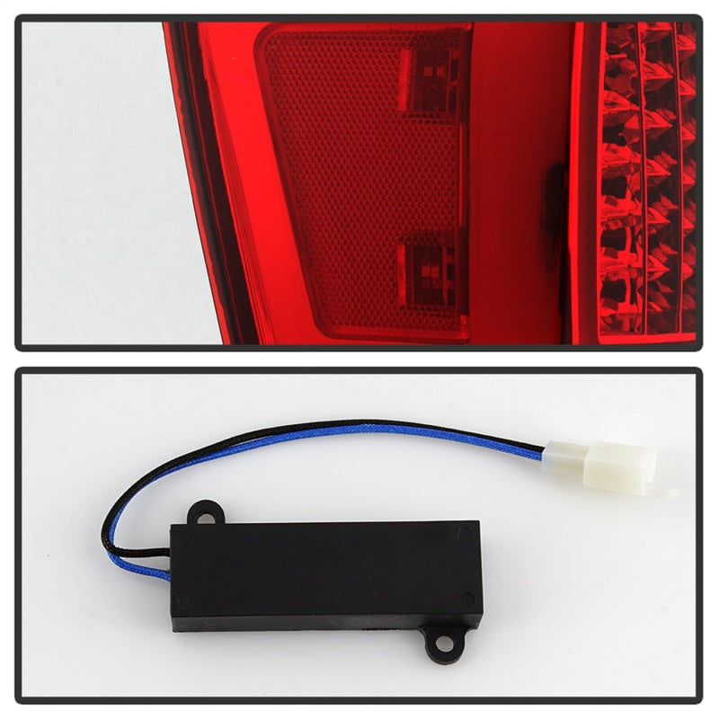xTune 9041709 16-18 fits Toyota Tacoma Light Bar LED Tail Lights - Chrome (ALT-