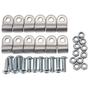 Russell 654030 Performance Stainless Steel Brake Line Clamps (12 pcs.)