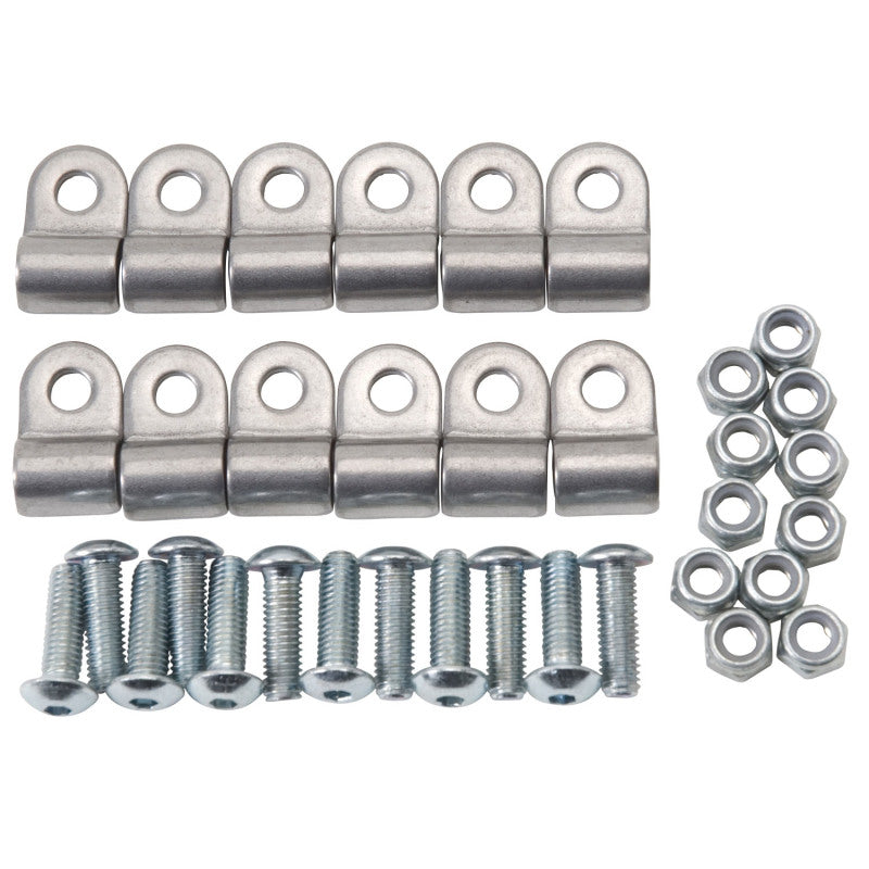 Russell 654030 Performance Stainless Steel Brake Line Clamps (12 pcs.)