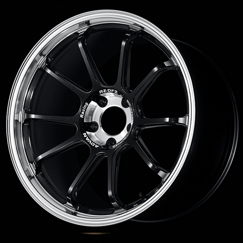 Advan YAF9L32WDRTB RZ-DF2 19x10.5 / +32 Offset / 5x120 / 72.5mm Bore / Diamond Cut and Racing Titanium Black