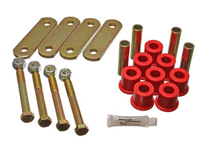 Energy Suspension 4.2136R fits Ford Heavy Duty Shackle Set - Red