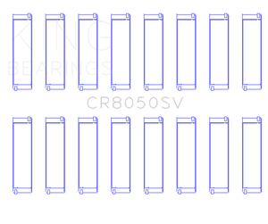 King CR8050SV 11+ fits BMW S63/S63N/N63/N63N Rod Bearing Set