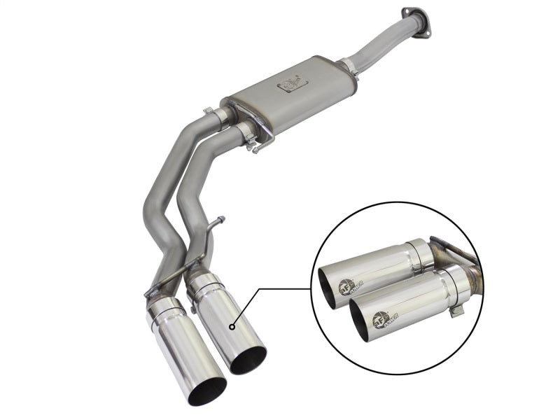AFE 49-43081-P Exhausts 3in SS Cat-Back 15-16 fits Ford F-150 EcoBoost V6 2.7/3