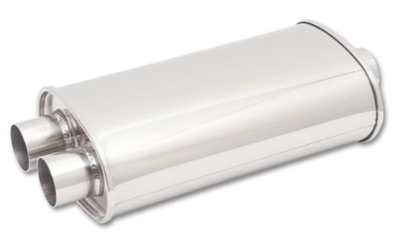 Vibrant 1136 StreetPower Oval Muffler 5inx9inx15in-3in inlet/Dual Outlet