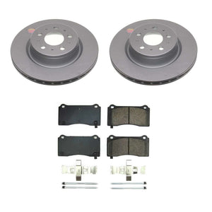 PowerStop CRK8844 fits Tesla 17-21 3 Front Z17 Coated Brake Kit