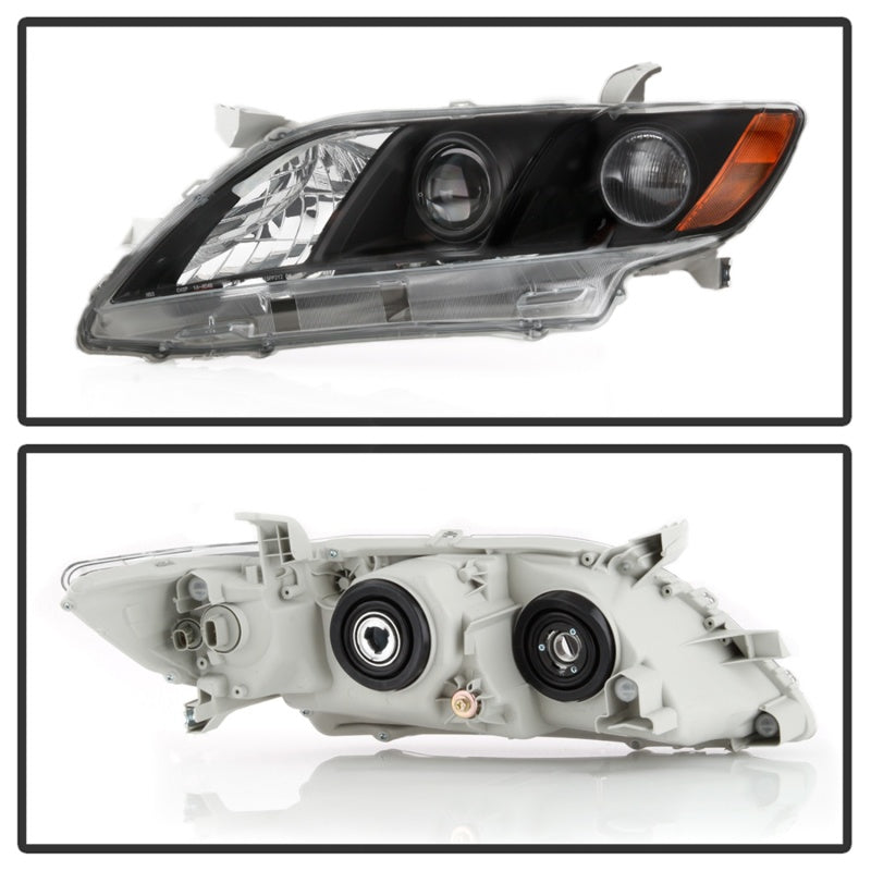 xTune 9943225 07-09 fits Toyota Camry Halogen OEM Headlights - Black (HD-JH-TCAM08-AM-BK)