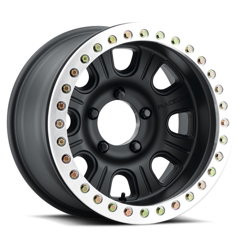 Raceline RT231-58055-D-32 RT231 Monster 15x8in / 5X5.5 DBP BP / -32mm Offset / 107.95mm Bore - Satin Blk Machined