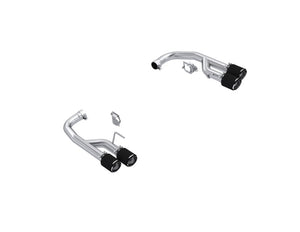 MBRP S72813CF 24-25 fits Ford Mustang GT 5.0L T304 SS 2.5in Axle-Back Dual Rear w/ Quad Carbon Fiber Tips