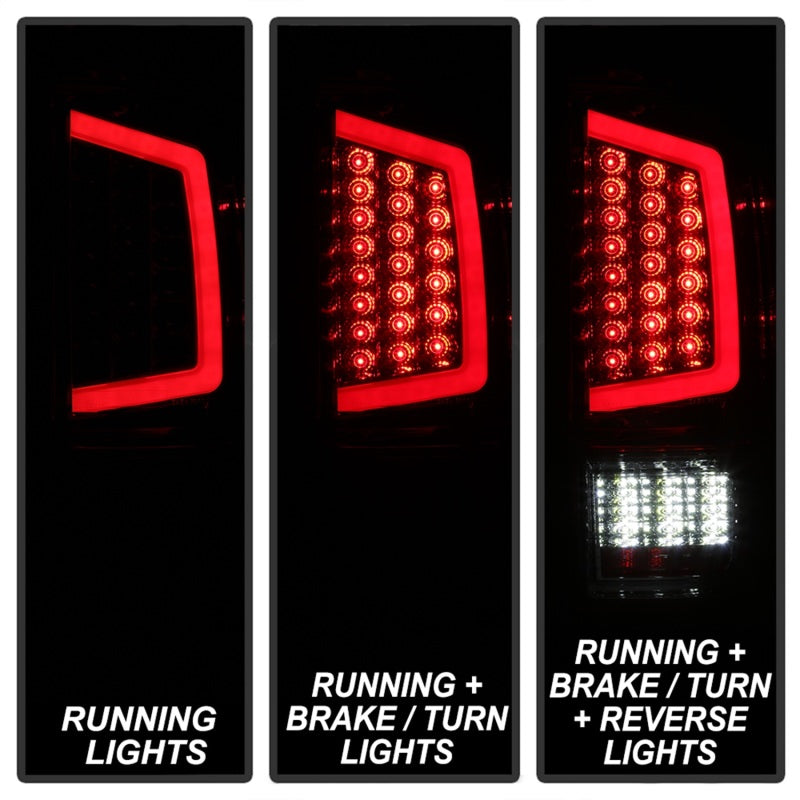 xTune 9041709 16-18 fits Toyota Tacoma Light Bar LED Tail Lights - Chrome (ALT-