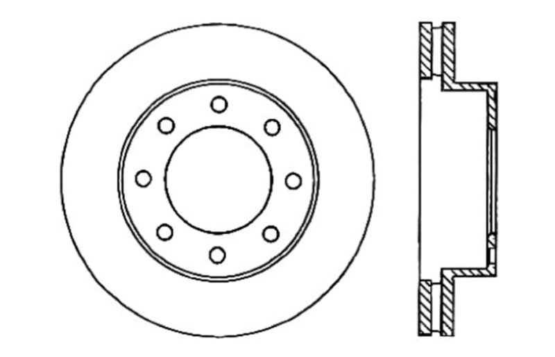Stoptech 128.66059R Drilled Sport Brake Rotor