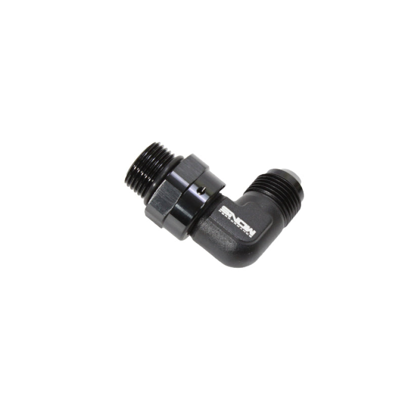 Snow Performance SNF-60889 Snow -8 ORB to -8AN 90 Degree Swivel Fitting (Black)