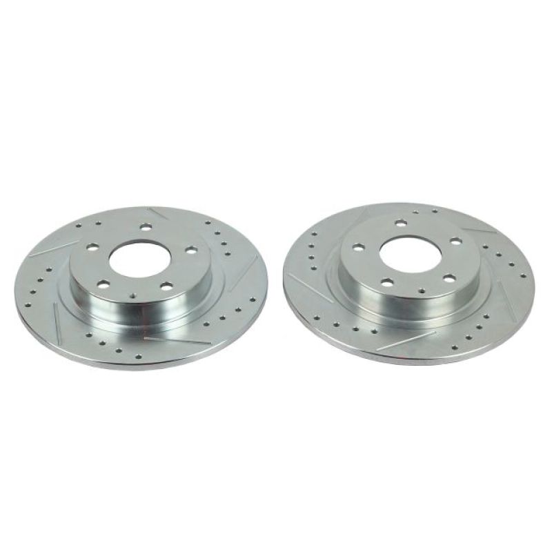 PowerStop fits Mazda 14-18 6 Rear Evolution Drilled & Slotted Rotors - Pair