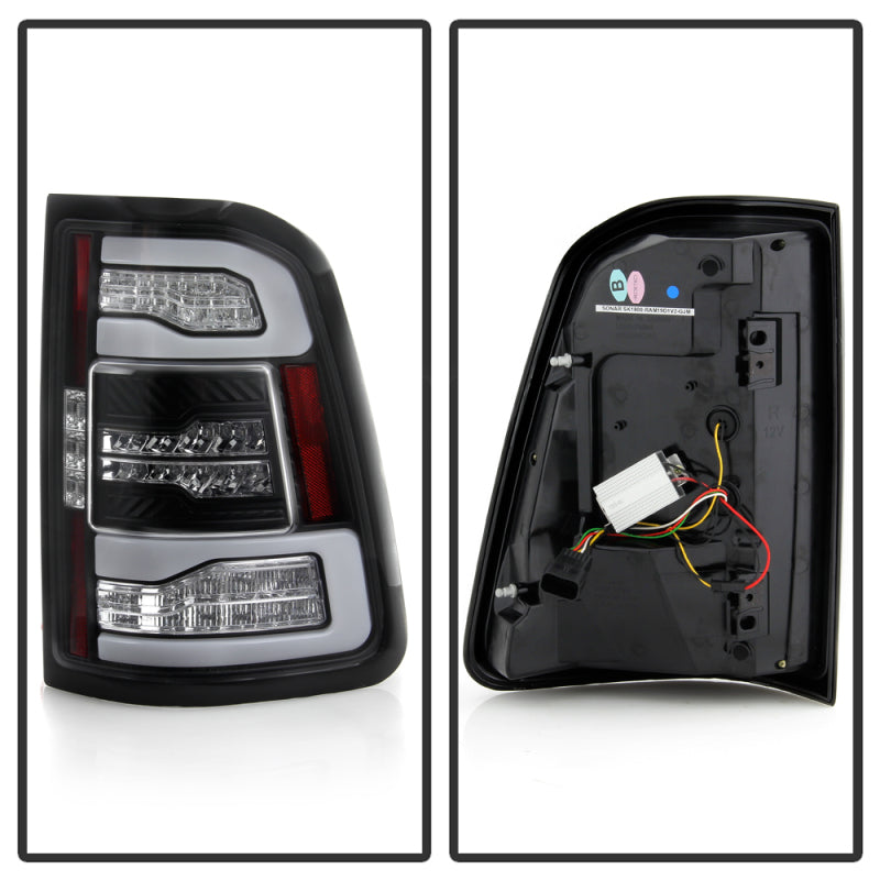 Spyder 5087294 fits Dodge 19-20 Ram LED Tail Light Black ALT-YD-DR19HAL-SEQ-BK