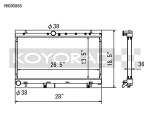 Koyo VH090866 2002 fits Subaru Impreza WRX 2.0L Turbo Radiator