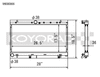 Koyo VH090866 2002 fits Subaru Impreza WRX 2.0L Turbo Radiator