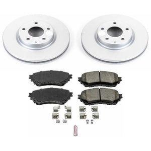 PowerStop CRK6968 fits Mazda 6 Front Z17 Evolution Geo 14-18met Coated Brake Kit