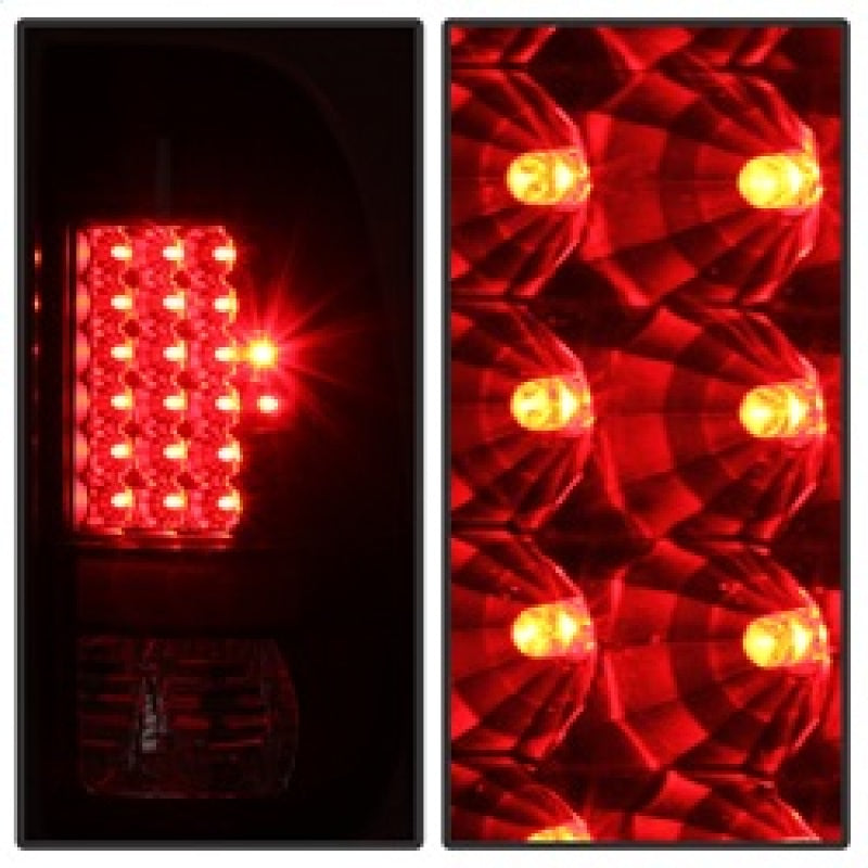 9027680 Xtune fits Ford 08-15 Super Duty LED Tail Lights Black ALT-JH-FS08-LED