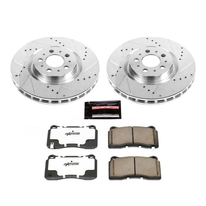 PowerStop K4548-26 04-07 fits Volvo S60 Front Z26 Street Warrior Brake Kit