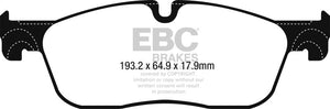 EBC DP22251 2016+ Jaguar F-Pace 2.0L TD (180) Greenstuff Front Brake Pads