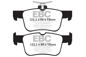 EBC UD1665 13+ fits Ford Fusion 1.6 Turbo Ultimax2 Rear Brake Pads