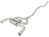 AFE 49-36326-P rce XP SS-304 Polish Tip 2.5in Dia Cat Back Exhaust 12-14 fits B