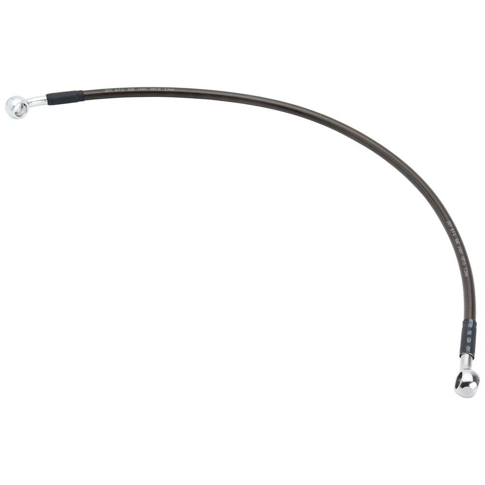 Tusk 1201560050 Rear Motorcycle Steel Braided Brake Line Standard Length Black