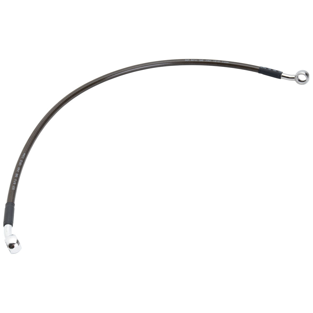 Tusk 1201560050 Rear Motorcycle Steel Braided Brake Line Standard Length Black