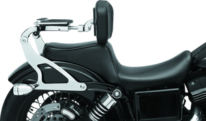 Kuryakyn 7095 Kuryakyn Fixed Mounts Multi-Purpose Driver & Passenger Backrest 06-17 Dyna Models Chrome
