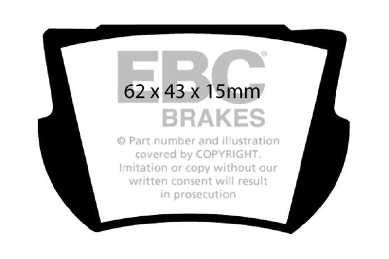 EBC DP2145 fits Lotus 66-74 Elan 1.6 Greenstuff Rear Brake Pads