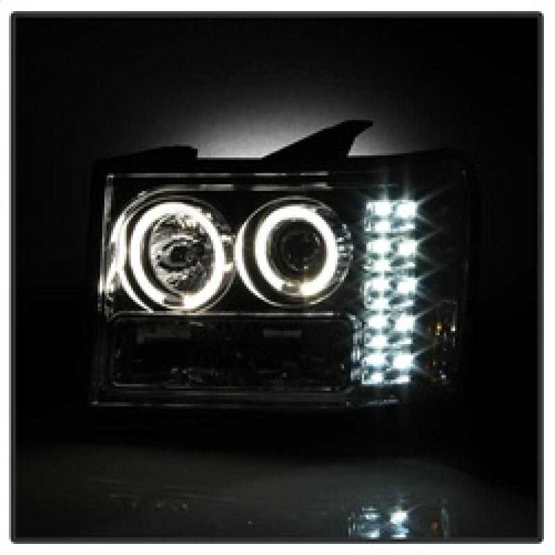 Spyder 5010612 fits GMC 07-13 Sierra 1500/2500/3500 Projector Headlights LED Ha