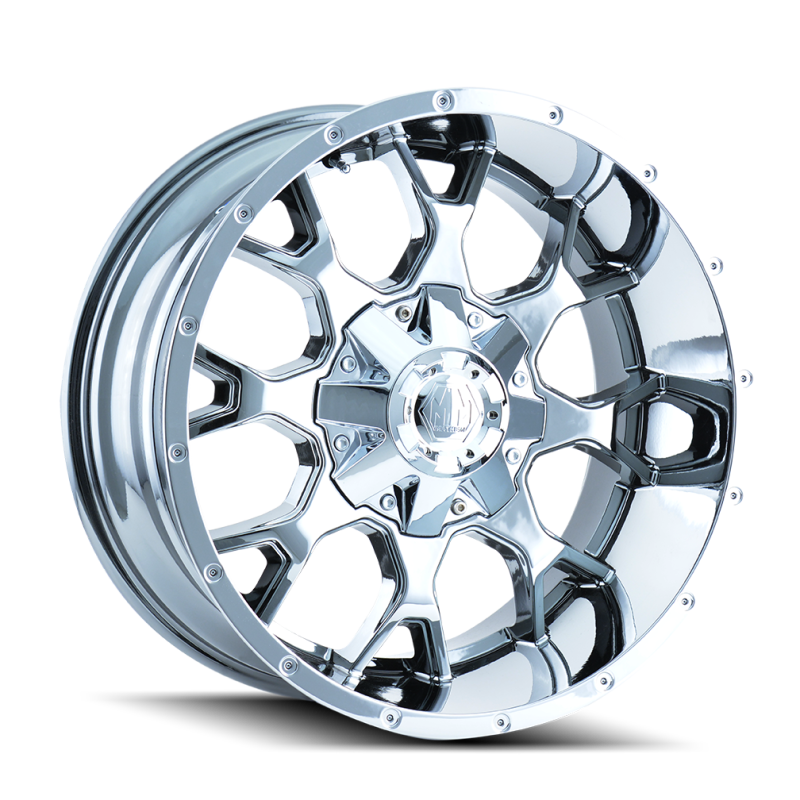 Mayhem 8015-2152C 8015 Warrior 20x10 / 5x127 BP / -25mm Offset / 87mm Hub Chrome Wheel