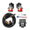 Wilwood 140-18030-RD Electronic Parking Brake Rear Retrofit Kit w/ Switch Harness - Red Powder Coat Caliper