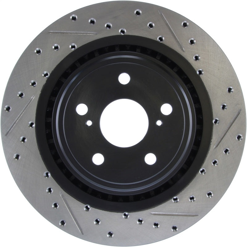 Stoptech 127.44158L Sport Drilled & Slotted Rotor - Front Left