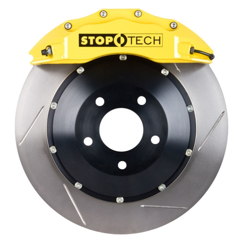 StopTech 83.114.6800.81 fits Audi 08-10 S5 Front BBK w/ Yellow ST-60 Calipers Slotted 380x32mm Rotors Pads Lines