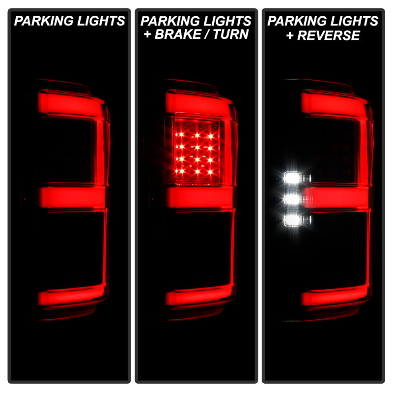 Spyder 5088550 18-20 fits Ford F150 w/ Rear Blind Spot LED Tail Lights - Black