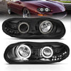 ANZO 121160 1902 fits Chevrolet 98-20 Camaro Projector Headlights w/ Halo Black