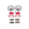 PowerStop KC699 fits Honda Civic Front Z26 Street Warrior Brake Kit w/Calipers