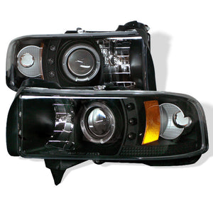 Spyder 5010087 fits Dodge 94-01 Ram 1500 94-02 Projector Headlights LED Halo LE