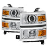 xTune 9040122 fits Chevy Silverado 1500 14-15 Halogen Projector Headlight Chrom