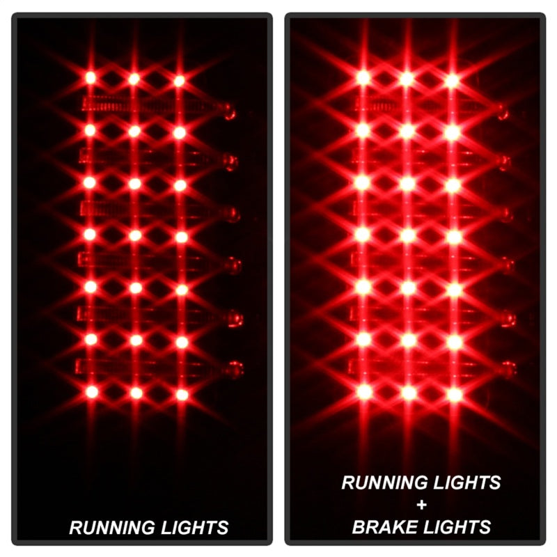 5017697 Xtune fits Hummer 06-09 H3 ( Non H3T ) LED Tail Lights Black ALT-ON-HH