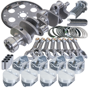 Eagle B15504L04068 fits Chevy 350 1Pc 3.750in Crank 5.700in I-Beam Rods 4.040in Pistons 168 Tooth FP Balanced Assembly