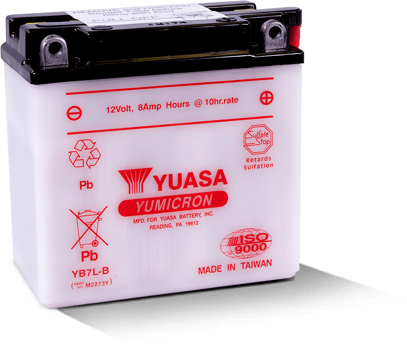 Yuasa YUAM2273Y YB7L-B Yumicron 12 Volt Battery