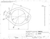 Turbo XS G764H 4 Hole 3in Gasket 105mm Center-to-Center (Fits WS-MP-V2 / WS02-RM
