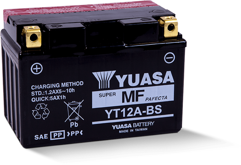 Yuasa YUAM32ABS YT12A-BS Maintenance Free AGM 12 Volt Battery (Bottle Supplied)