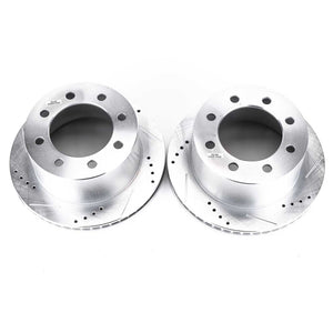PowerStop fits Dodge 00-02 Ram 2500 Rear Evolution Drilled & Slotted Rotors -