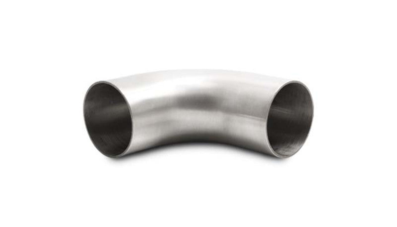 Vibrant 13346 OD 3.23in Tangent Length T304 SS 90 Deg Mandrel Bend w/Extended L